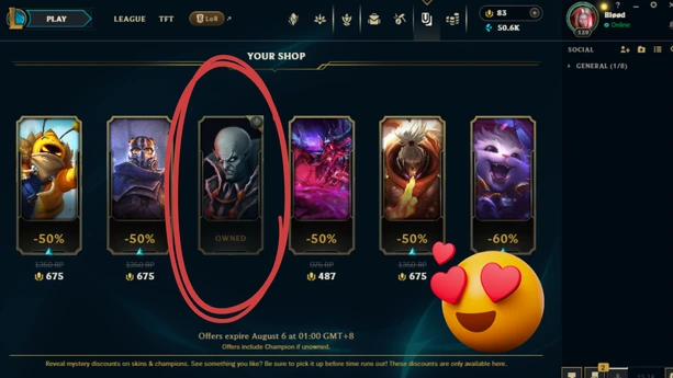 league of legends your shop trick