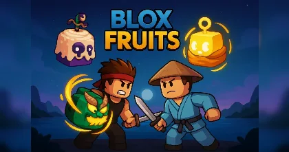 Two Roblox fighters with fruit powers, best Blox Fruits guideraids