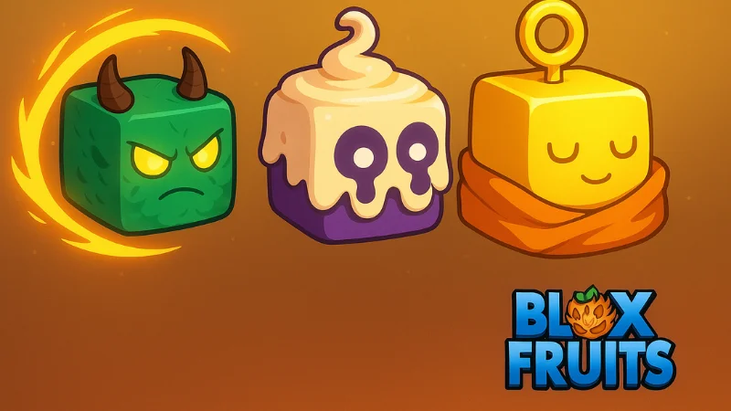 Three Blox Fruits, Buddha, Dough, and Dragon,