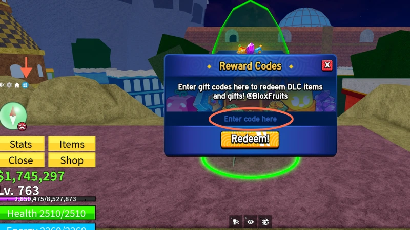 How to Redeem Codes in Blox Fruits