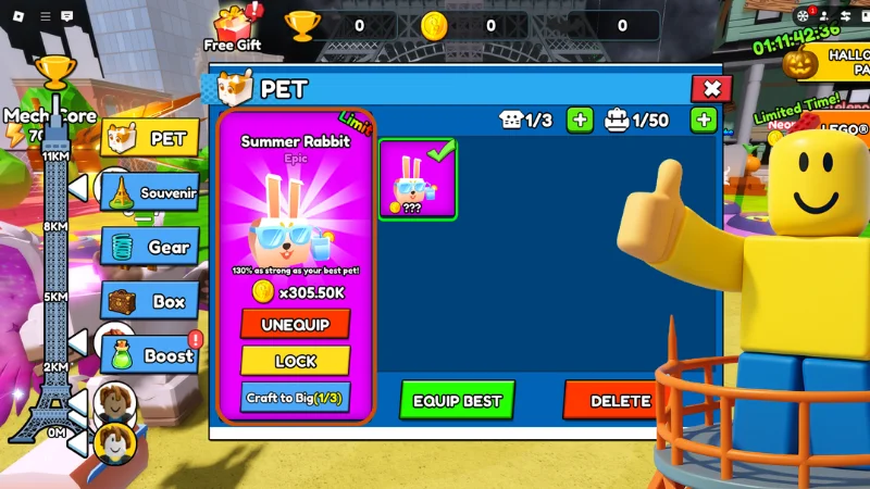 Summer Rabbit from the 500MVISITS code