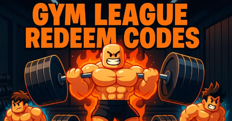 Working Gym League Codes October Muscular Roblox characters lifting heavy weights with flames in background