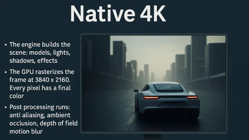 Native 4K, explained with a simple example Native 4K, explained with a simple example