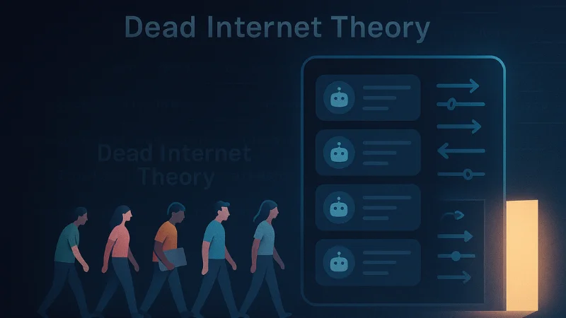 People leaving bot filled social feed, recommendation algorithms shaping the web