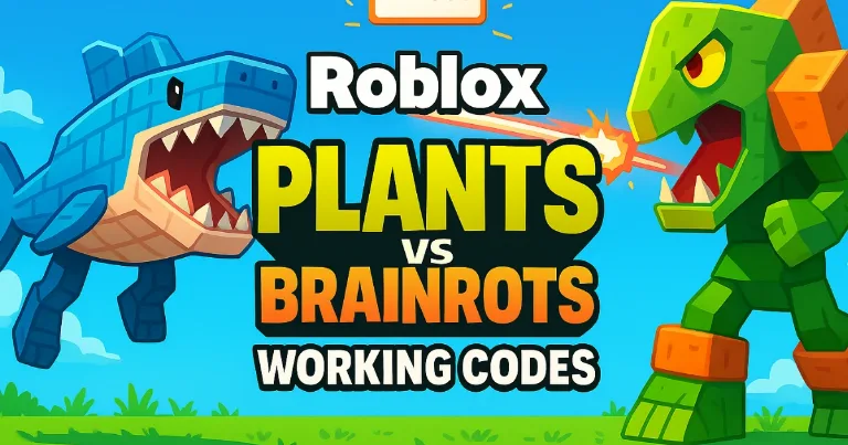 Plants vs Brainrots Working Codes – October 2025 feature image Plants vs Brainrots Working Codes – October 2025 feature image