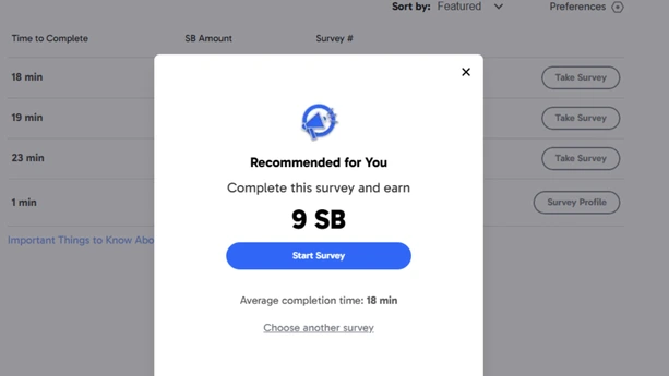 swagbucks survey from website