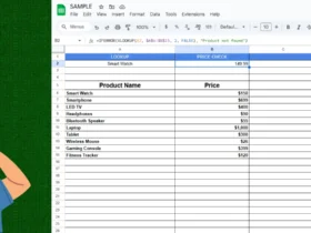 vlookup google sheets formula